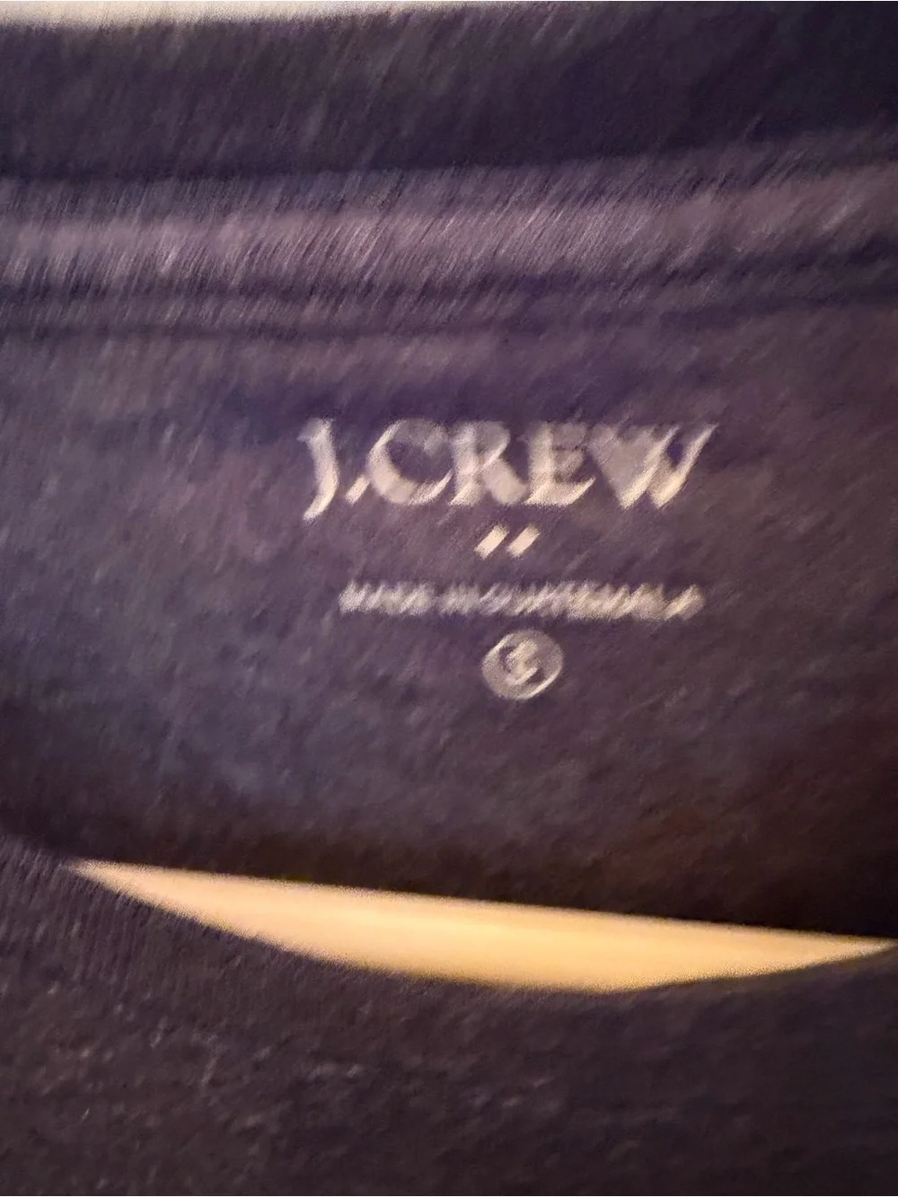 J.Crew Men's Red Crab Graphic T-Shirt Heather Navy Blue Size Small